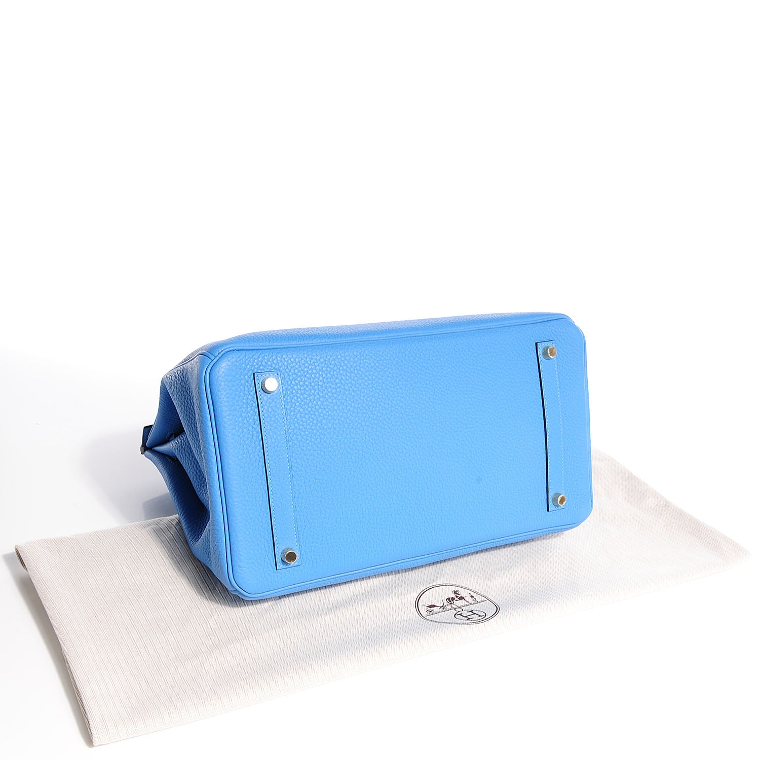 Hermes Taurillon Clemence Birkin 35 Bleu Paradis 20 of 26