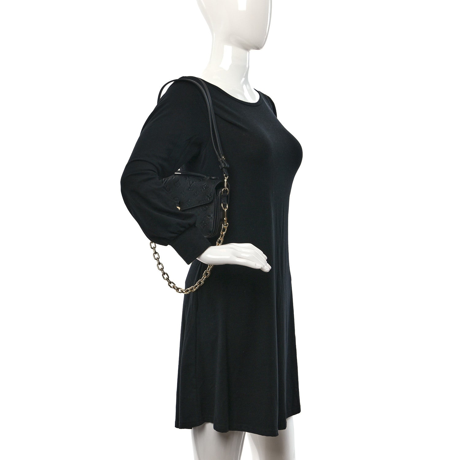Louis Vuitton Empreinte Pochette Metis East West Black 2 of 9