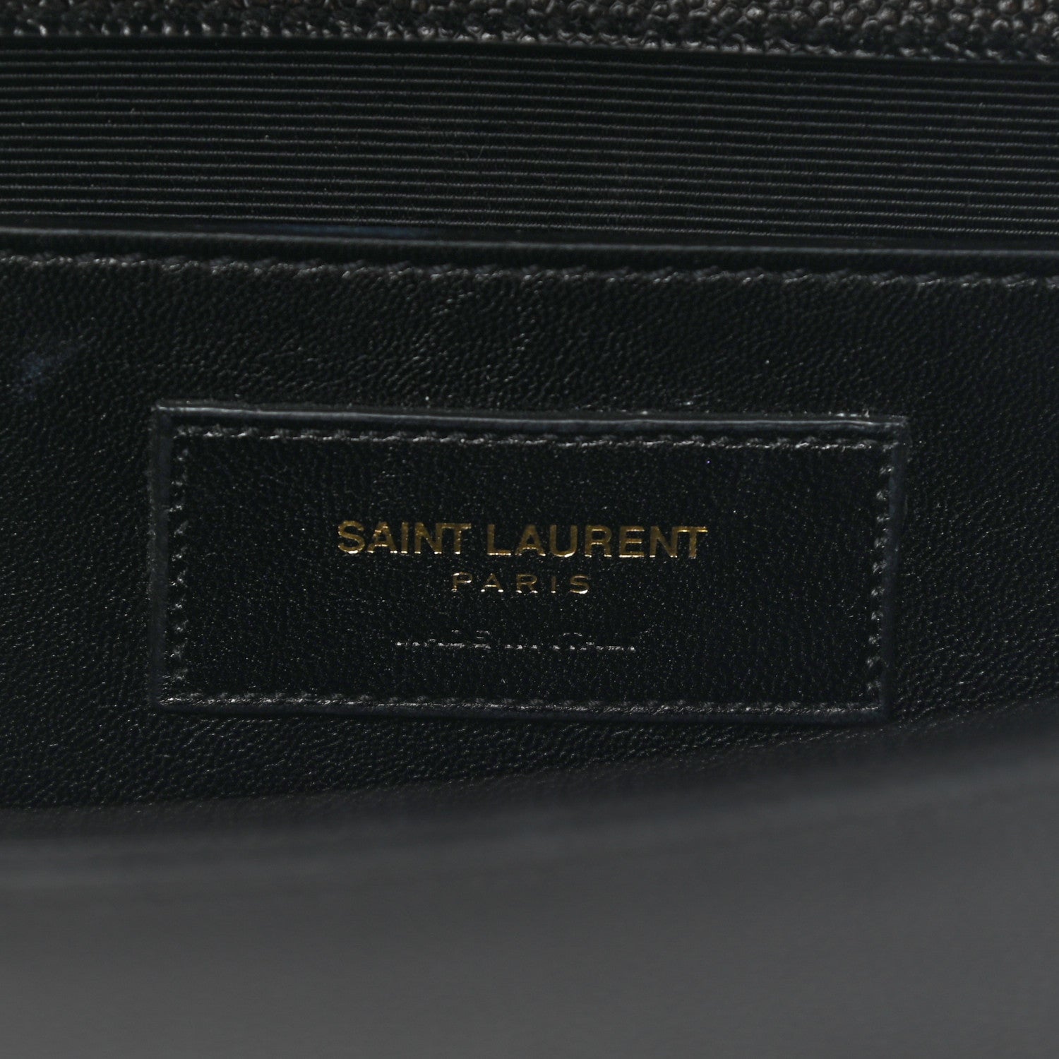 Saint Laurent Grain De Poudre Monogram Cassandre Clutch Black 7 of 9
