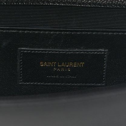 Saint Laurent Grain De Poudre Monogram Cassandre Clutch Black 7 of 9