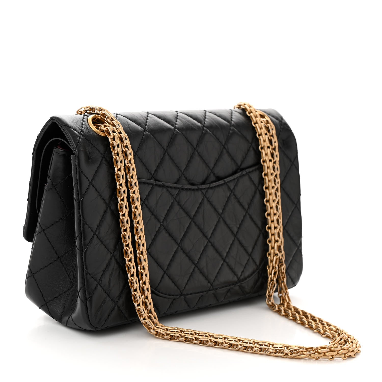 Chanel Aged Calfskin Quilted 2.55 Reissue 225 Flap Black 3 of 11