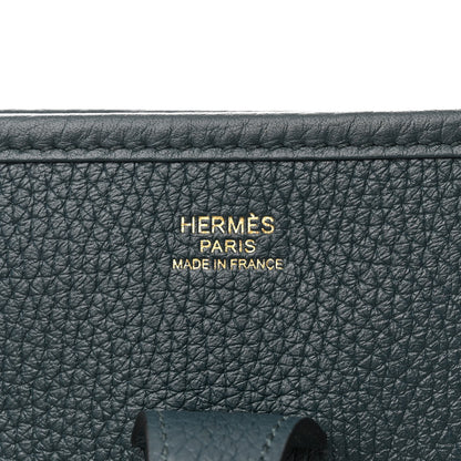 Hermes Taurillon Clemence Evelyne III PM Vert Cypress 3 of 10