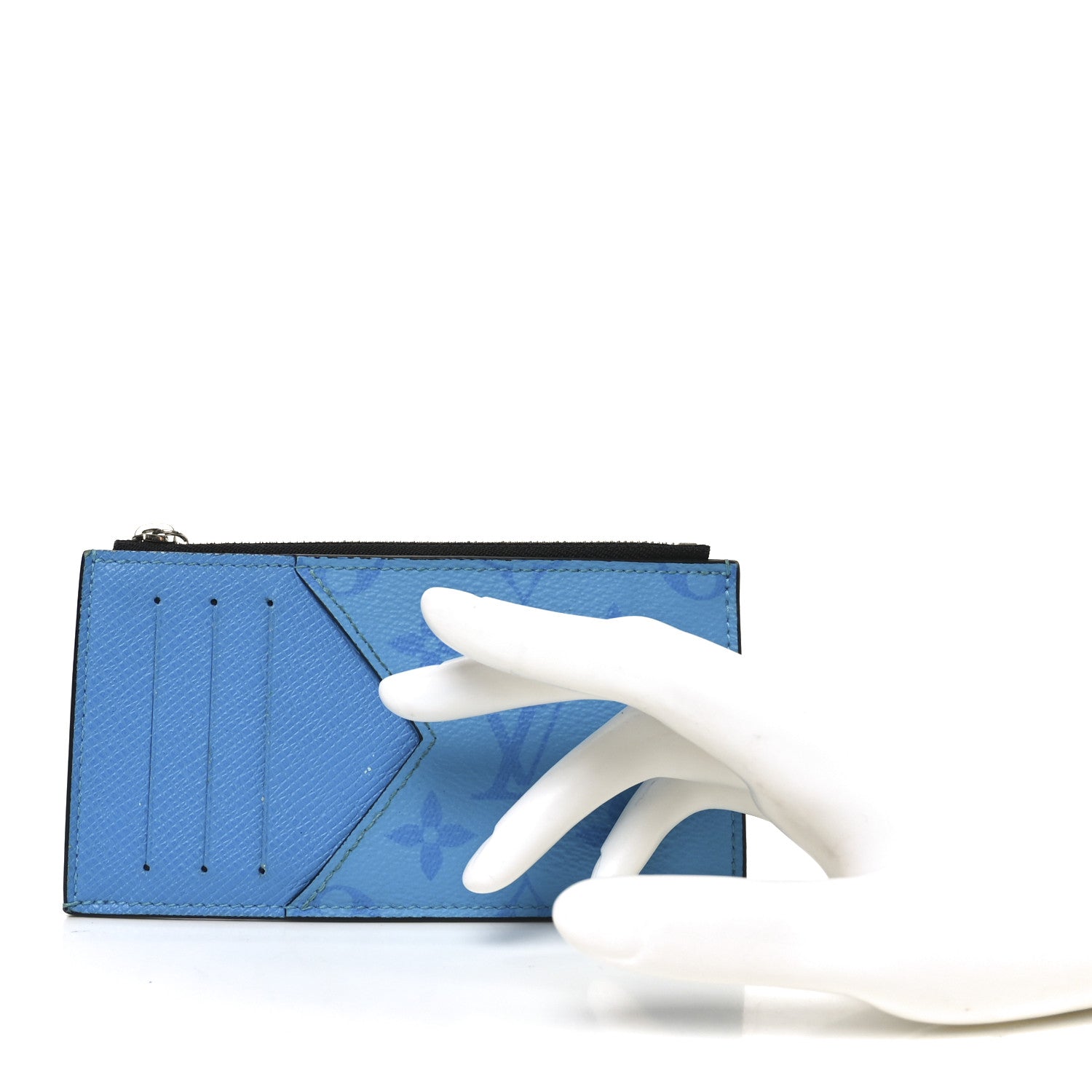 Louis Vuitton Taigarama Coin Card Holder Blue Lagoon 2 of 7