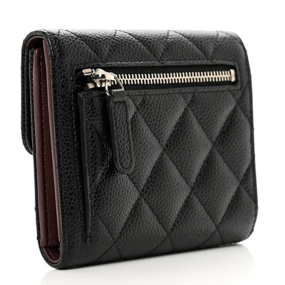 Chanel Caviar Quilted Compact Flap Wallet Black 3 of 8