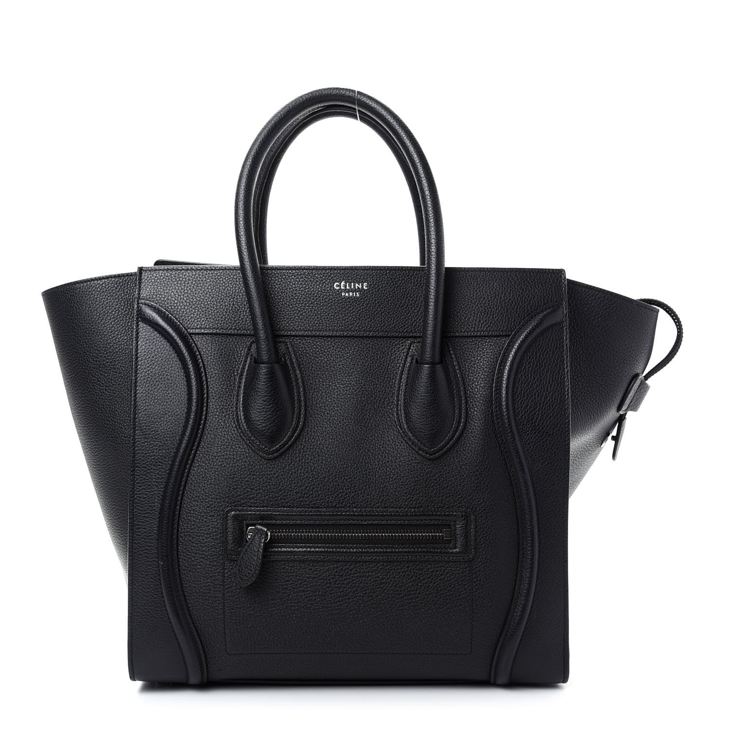 Celine Drummed Calfskin Mini Luggage Black 1 of 11