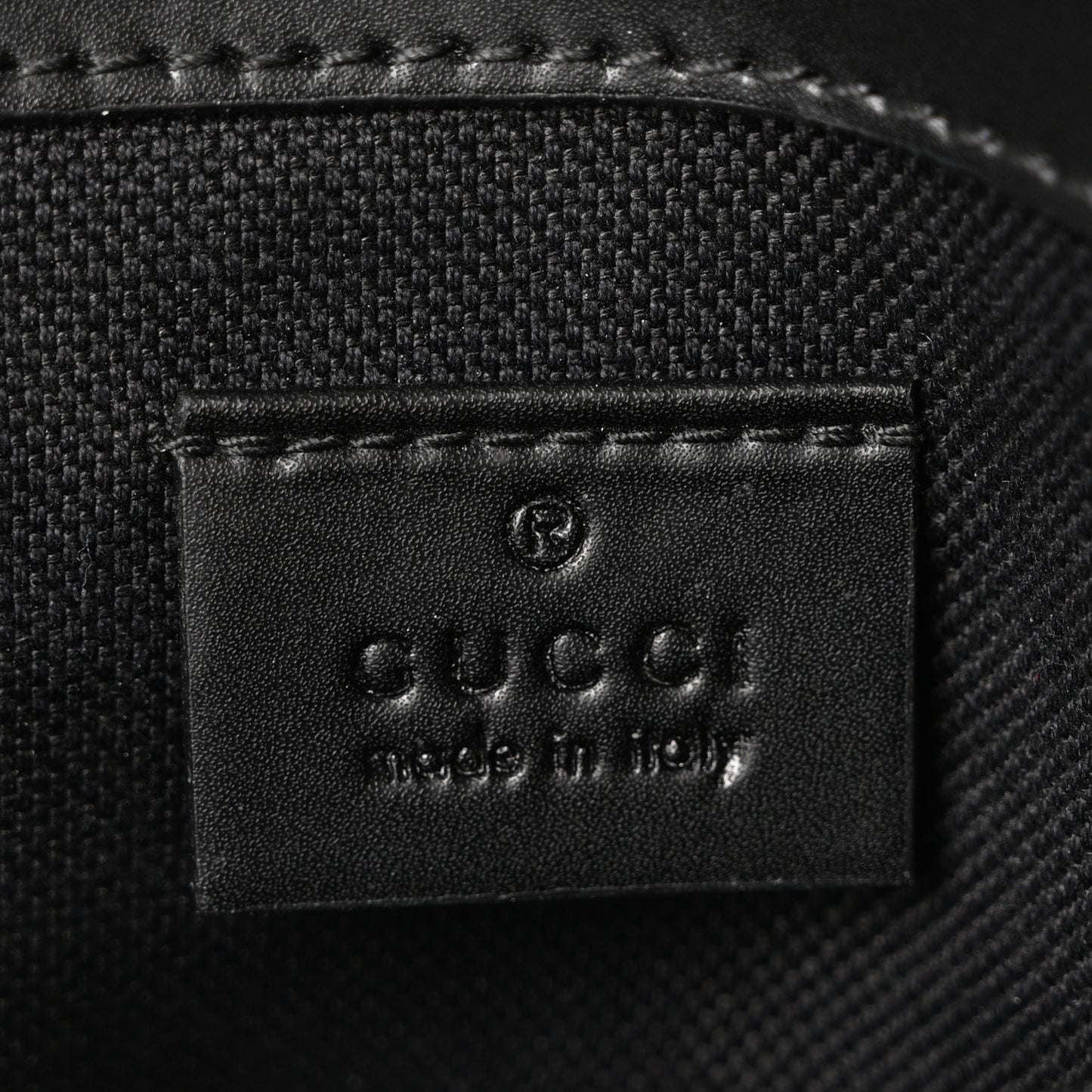 GG Supreme Monogram Web Slim Belt Bag Black Grey