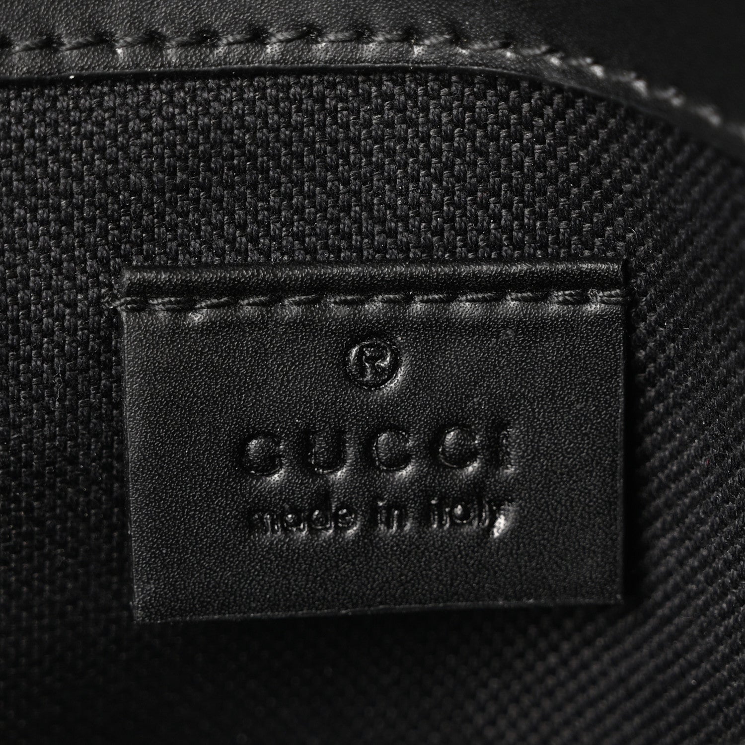 Gucci GG Supreme Monogram Web Slim Belt Bag Black Grey 6 of 11