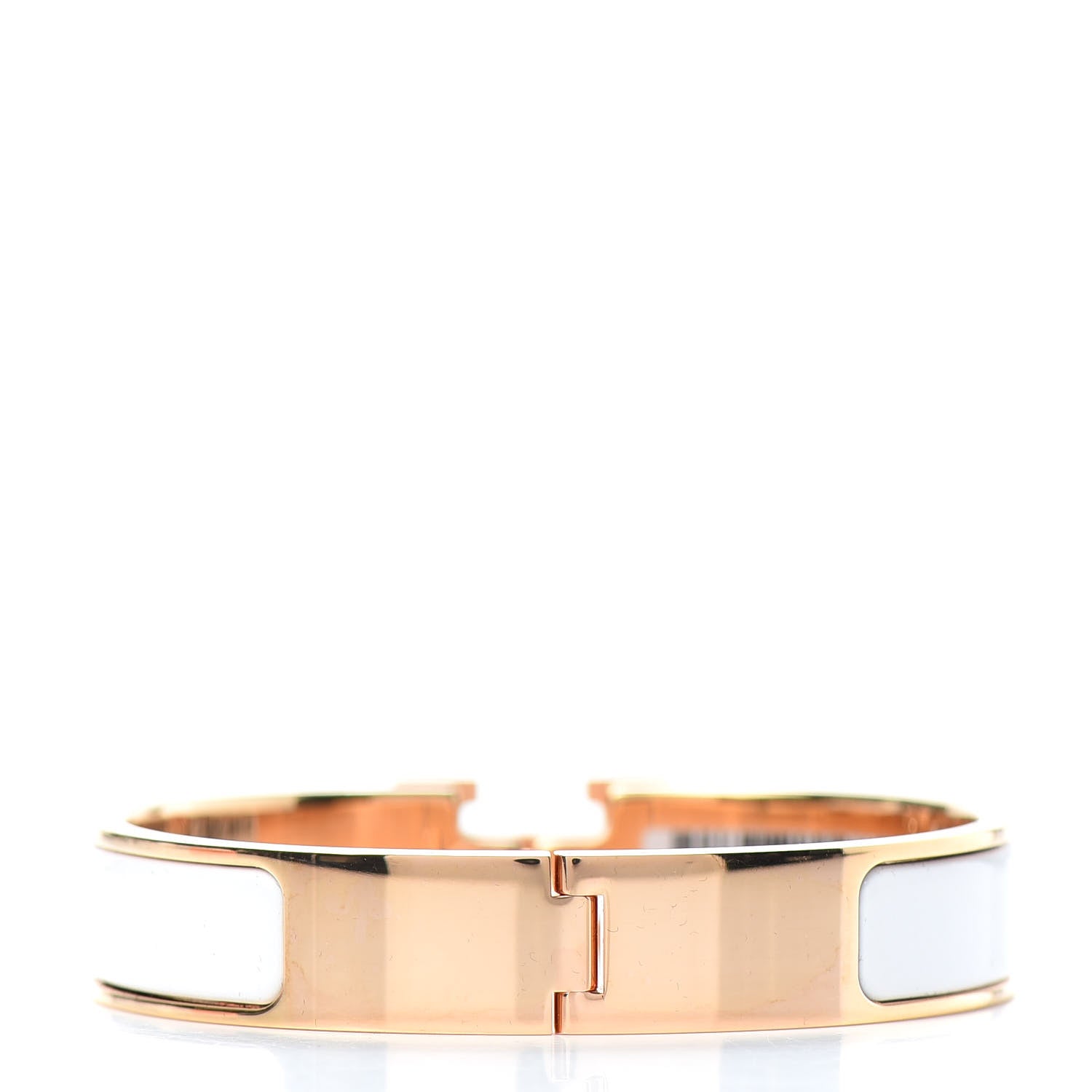 Hermes Enamel Narrow Clic Clac H Bracelet PM White 2 of 3
