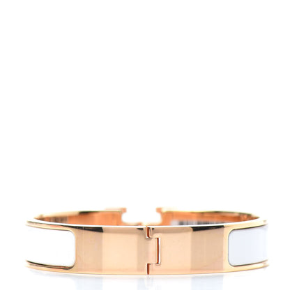 Hermes Enamel Narrow Clic Clac H Bracelet PM White 2 of 3