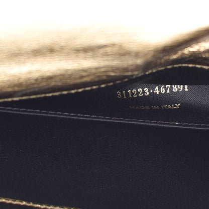 Saint Laurent Metallic Calfskin Monogram Large Belle De Jour Clutch Gold 7 of 7