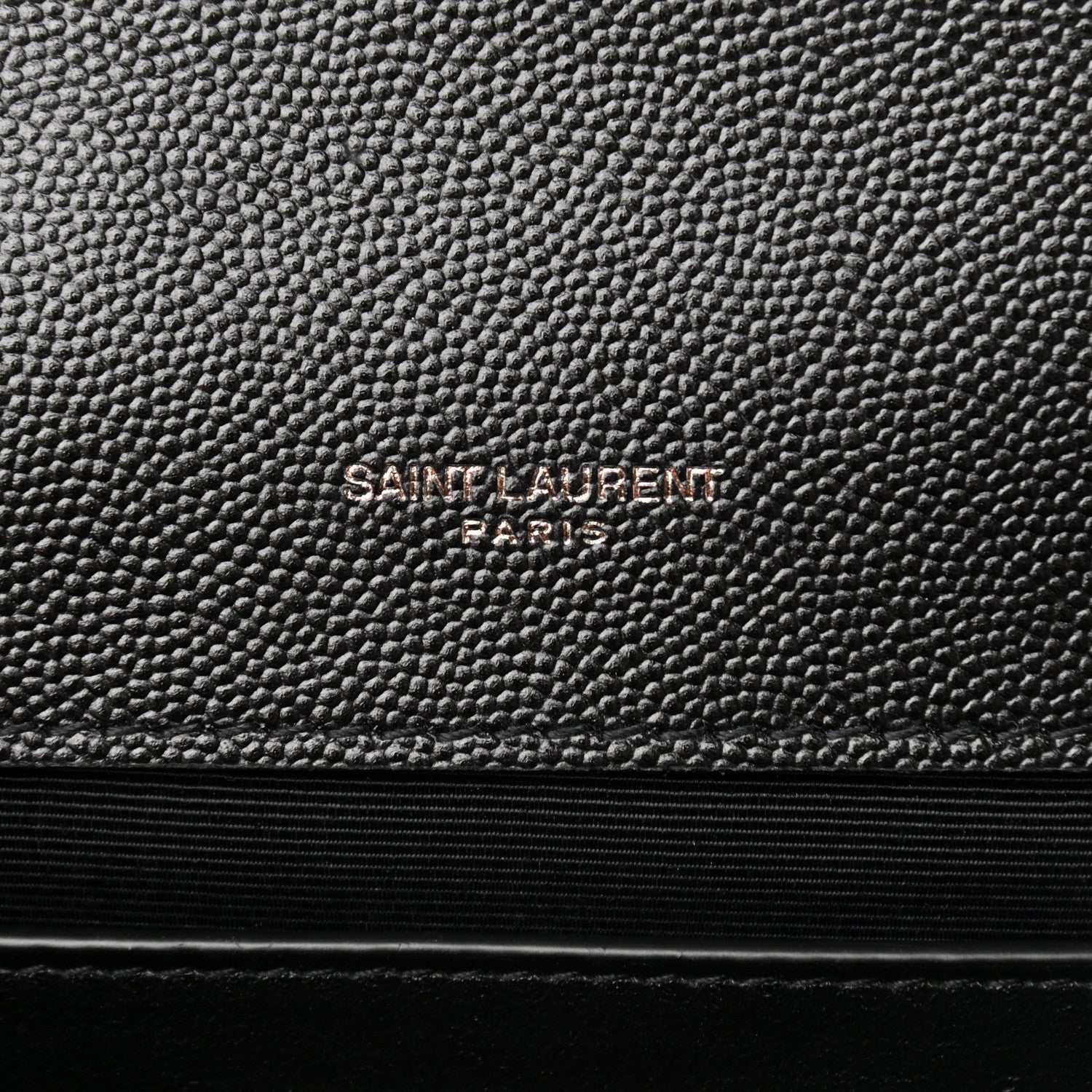 Saint Laurent Grain De Poudre Textured Mixed Matelasse Triquilt Medium Monogram Satchel Black 6 of 12