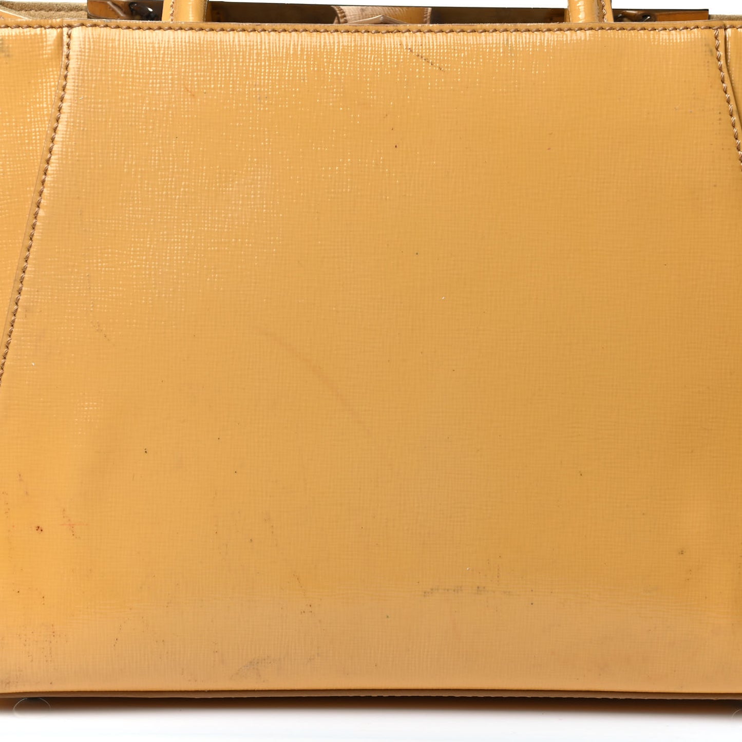 Vitello Vernice Camoscio Petite 2Jours Tote Alchemy Yellow
