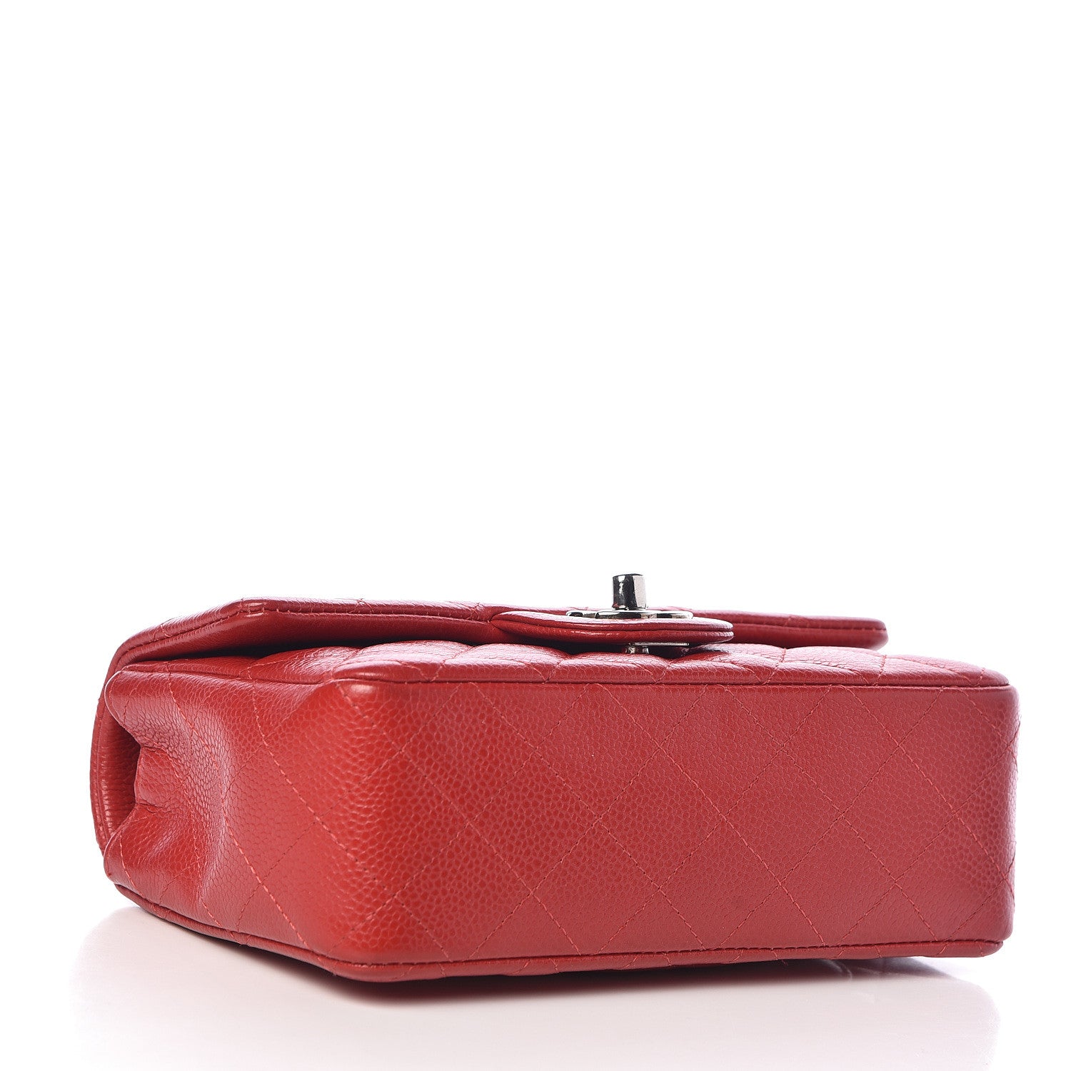 Chanel Caviar Quilted Mini Rectangular Flap Red 4 of 11