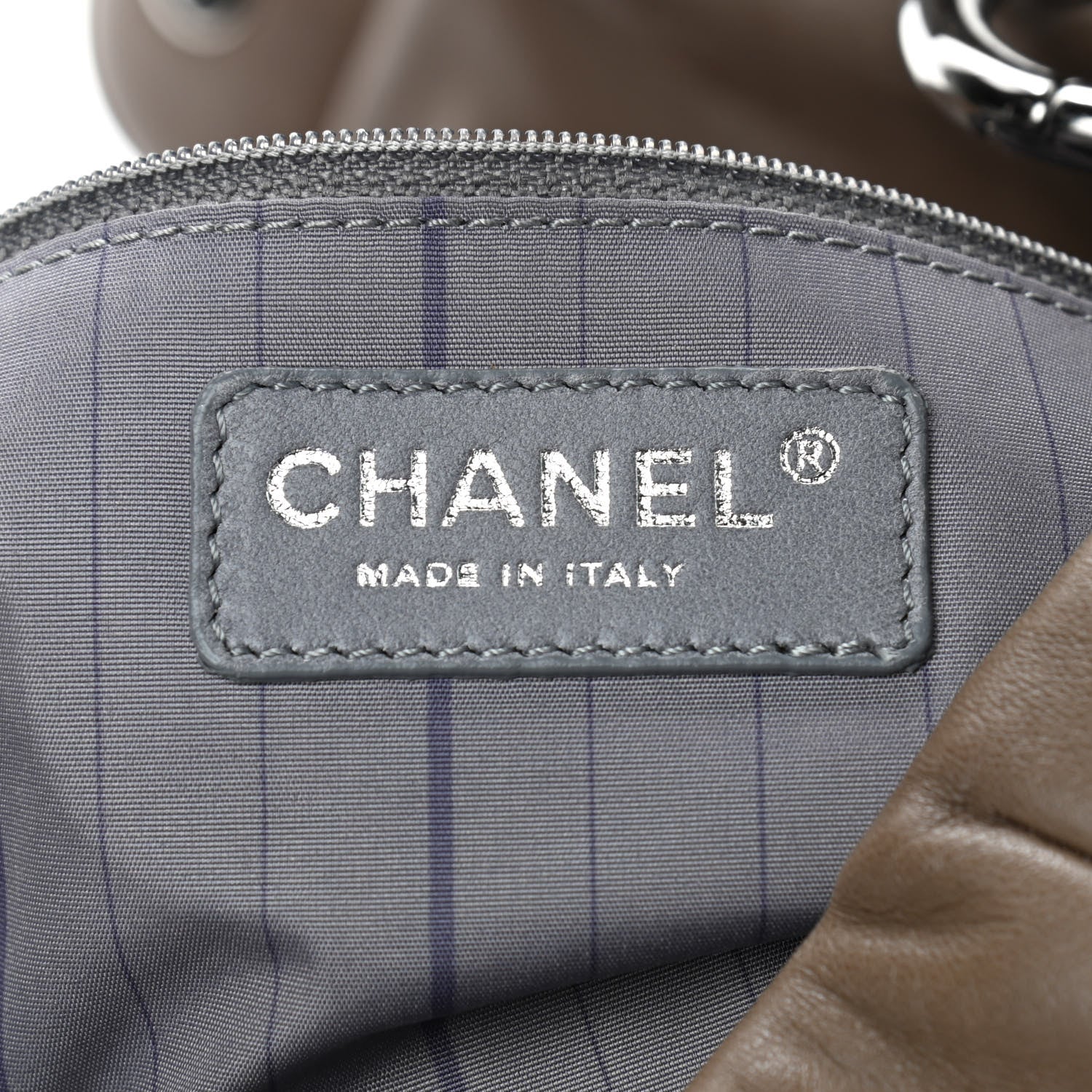 Chanel Lambskin Quilted Jumbo Origami Soft Squares Flap Khaki 6 of 10
