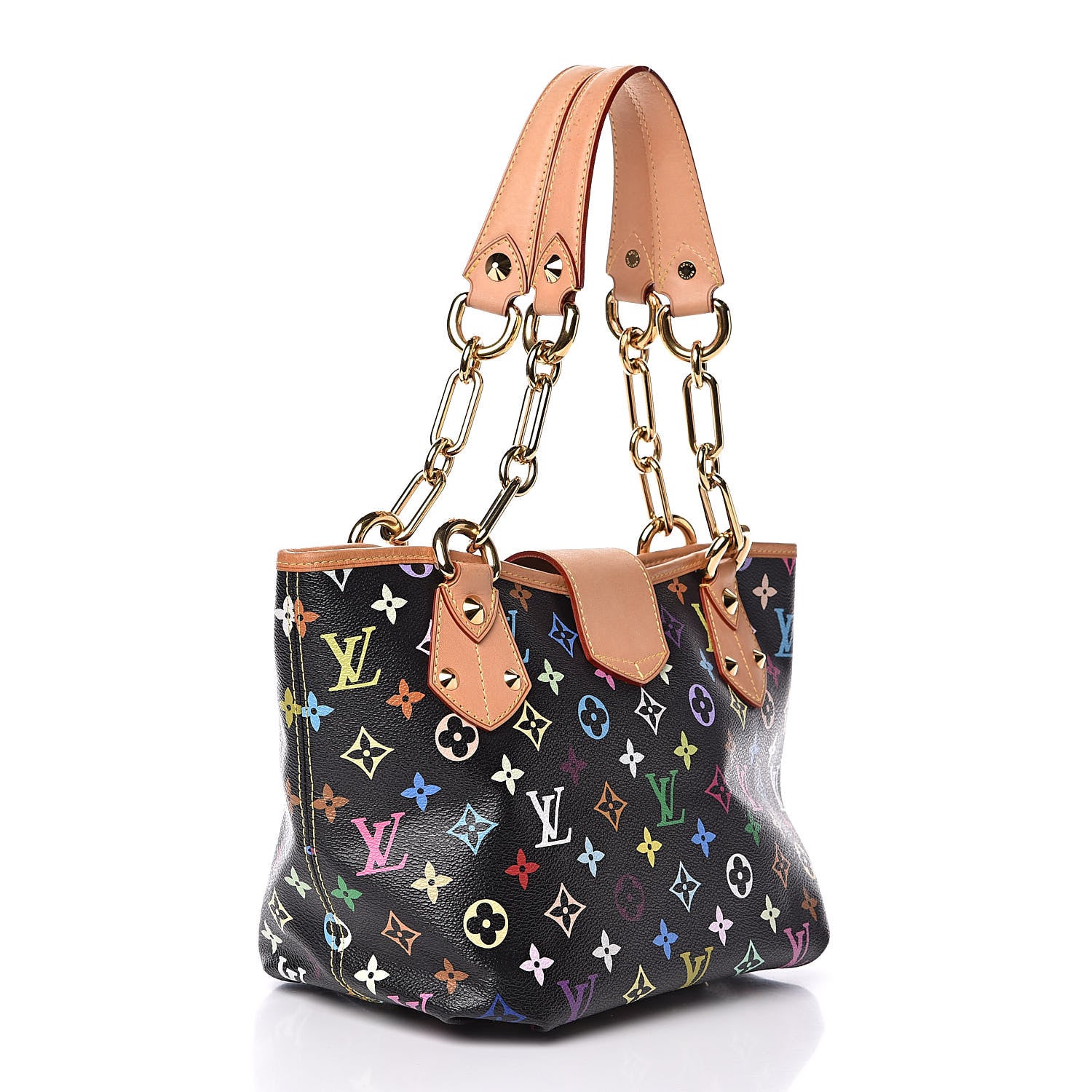Louis Vuitton Monogram Multicolor Annie MM Black 3 of 12