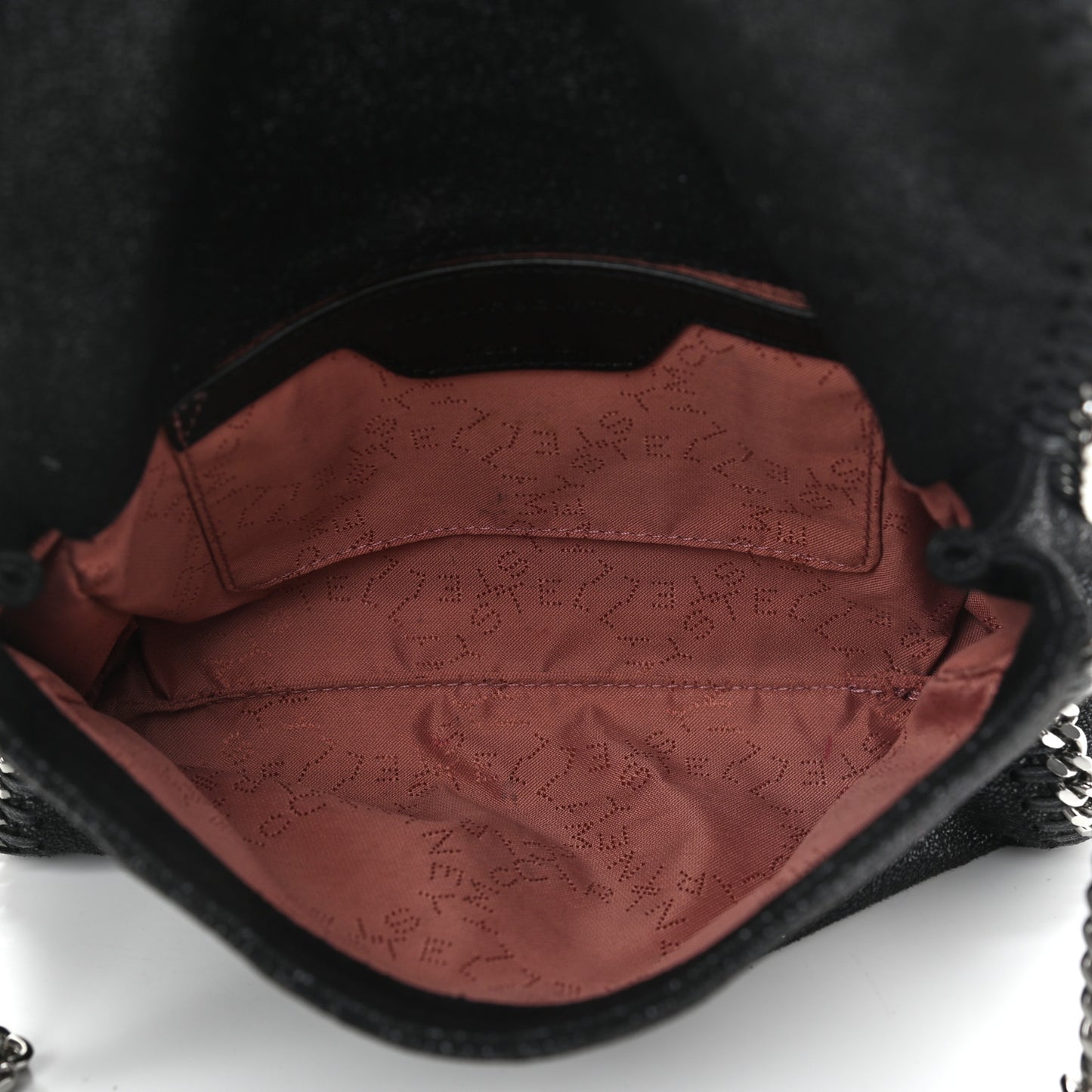 Shaggy Deer Mini Falabella Shoulder Bag Black