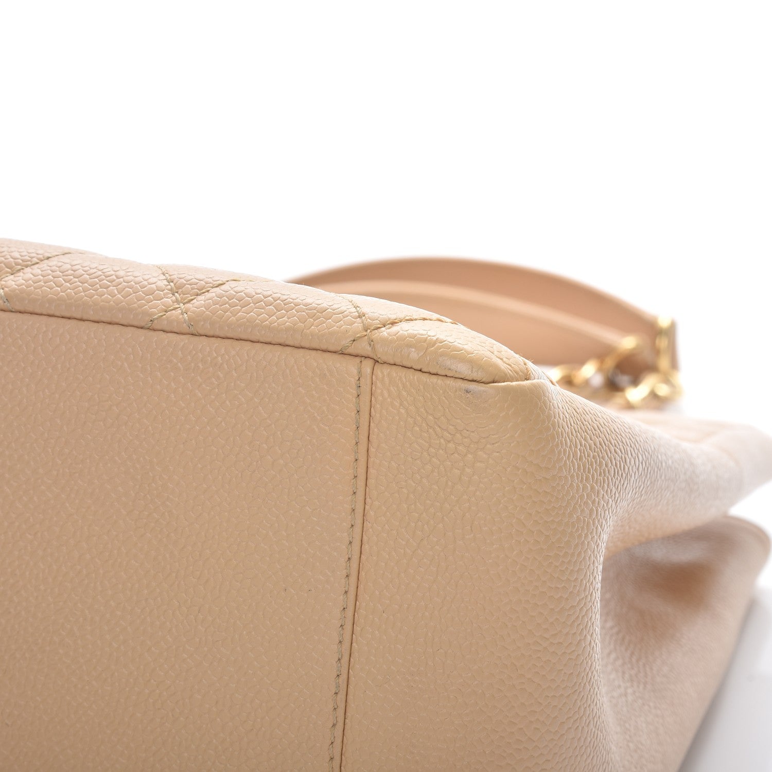Chanel Caviar Quilted Grand Shopping Tote GST Beige Clair 9 of 12