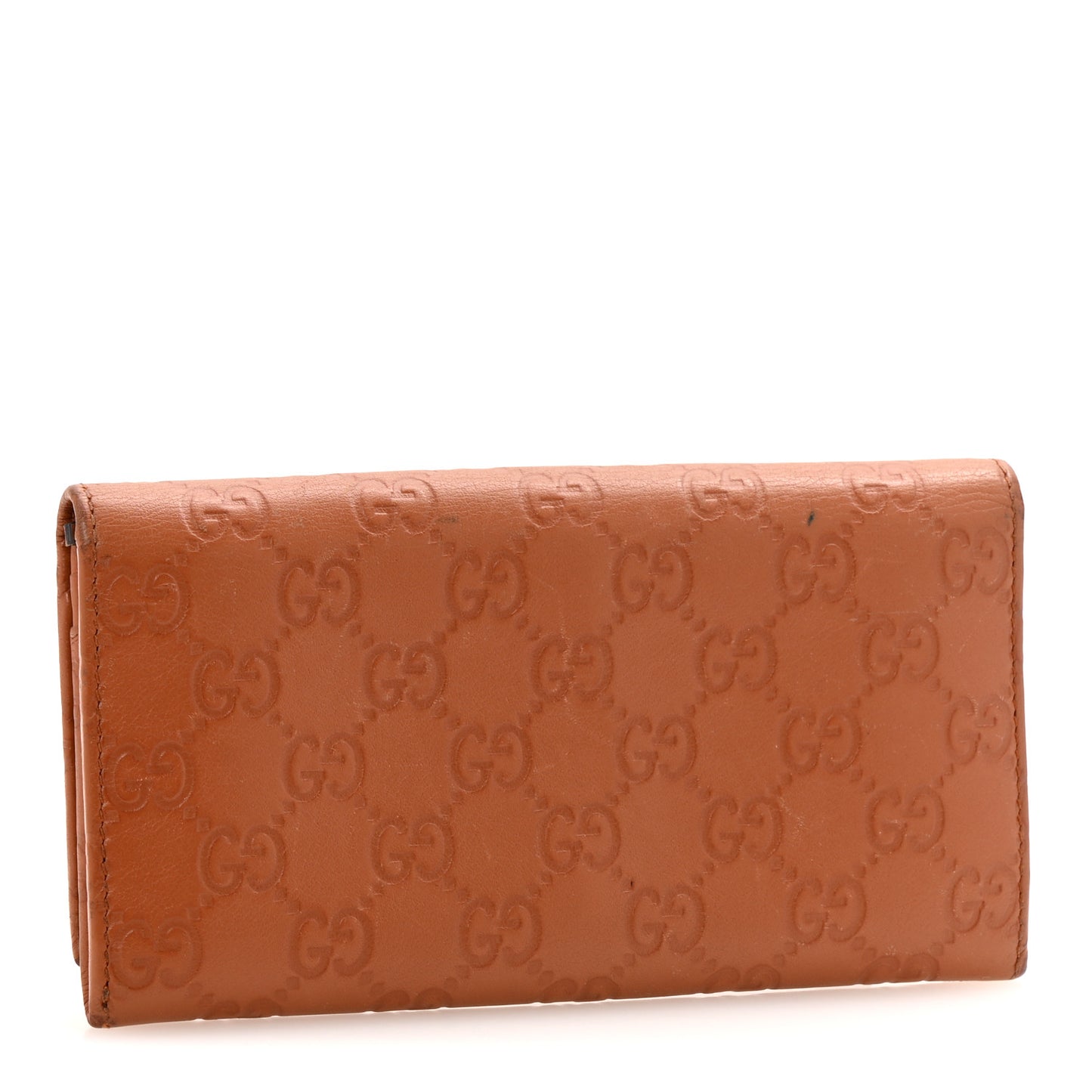Guccissima Continental Flap Wallet Saffron