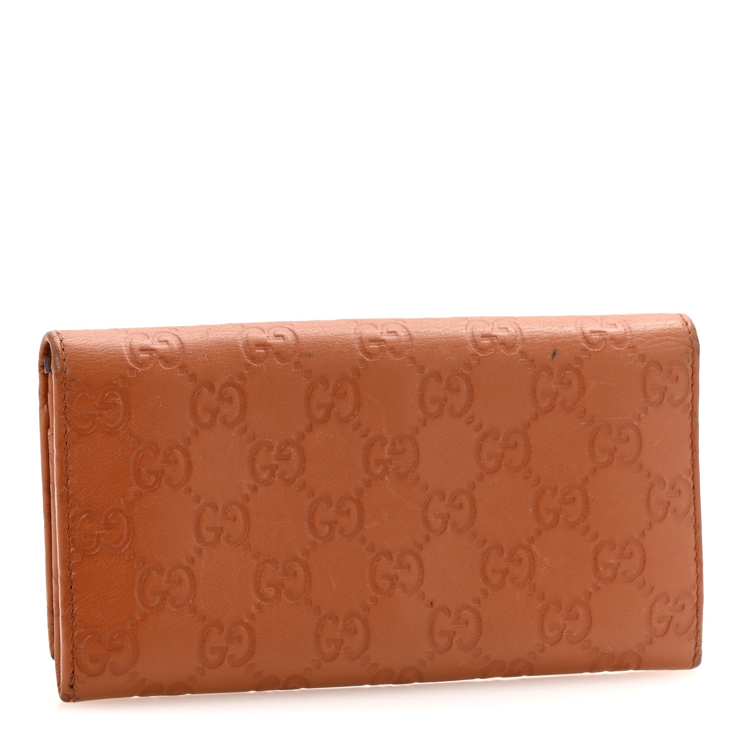 Gucci Guccissima Continental Flap Wallet Saffron 3 of 10