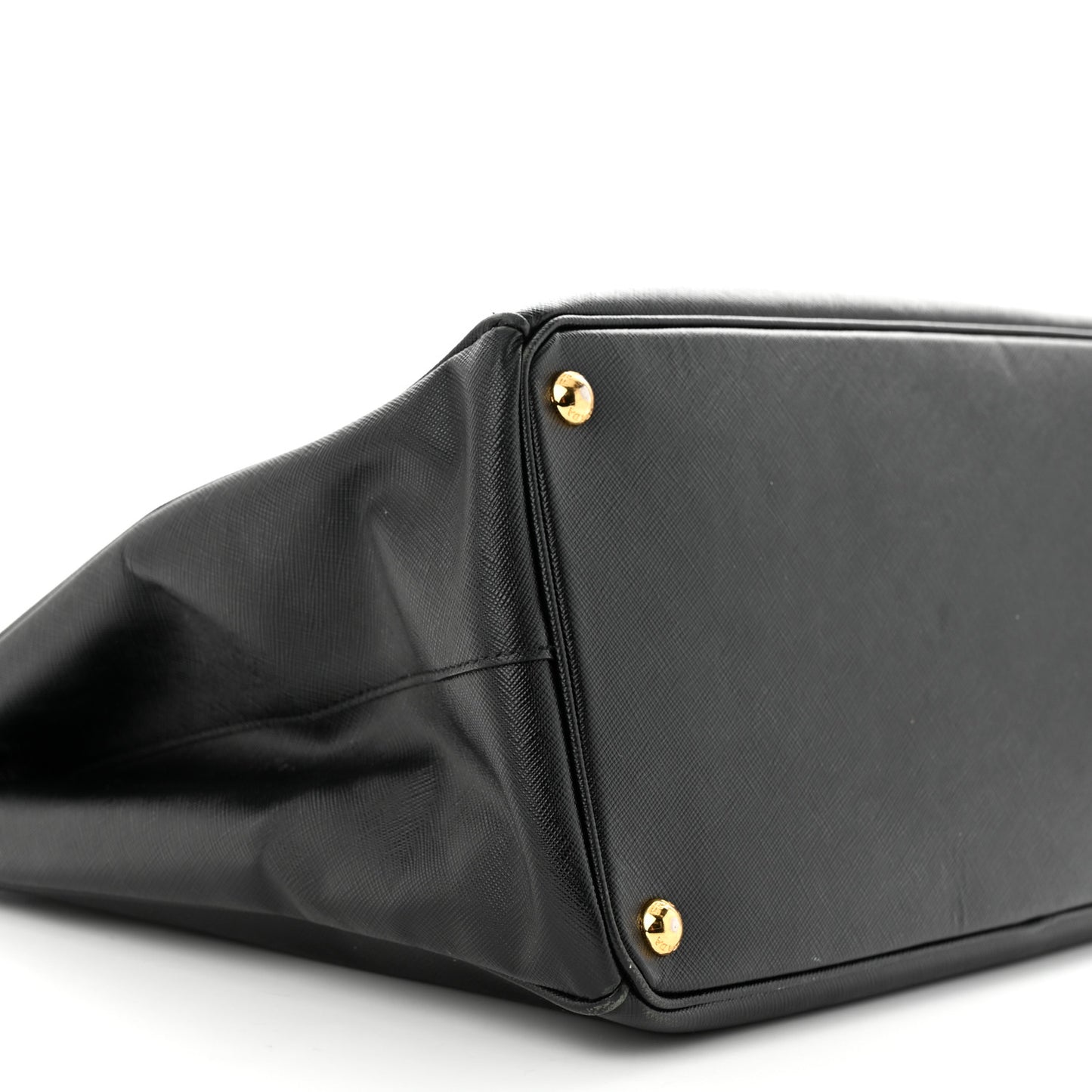 Saffiano Large Galleria Double Zip Tote Black