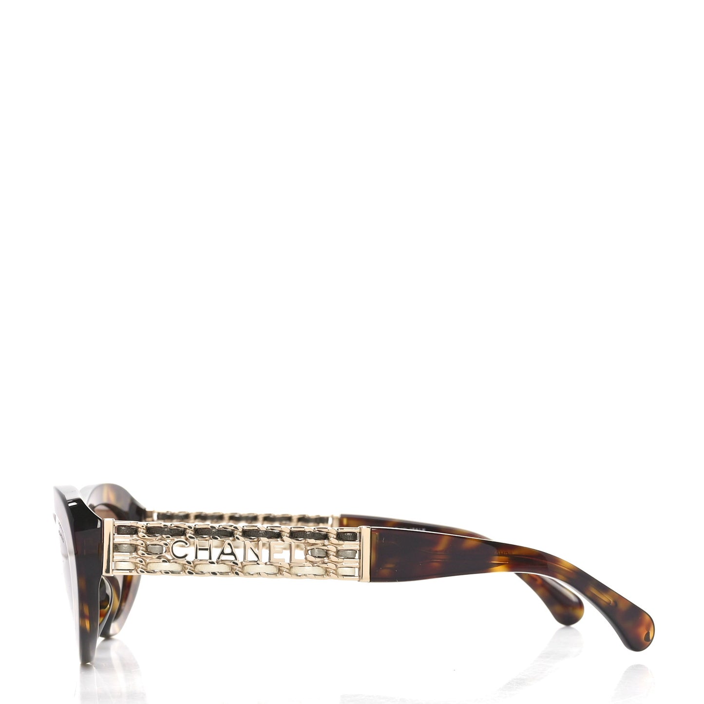 Acetate Lambskin Cat Eye Sunglasses 5538-Q-A Tortoise