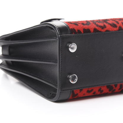 Saint Laurent Calf Hair Leopard Printed Nano Sac De Jour Red Black 8 of 12