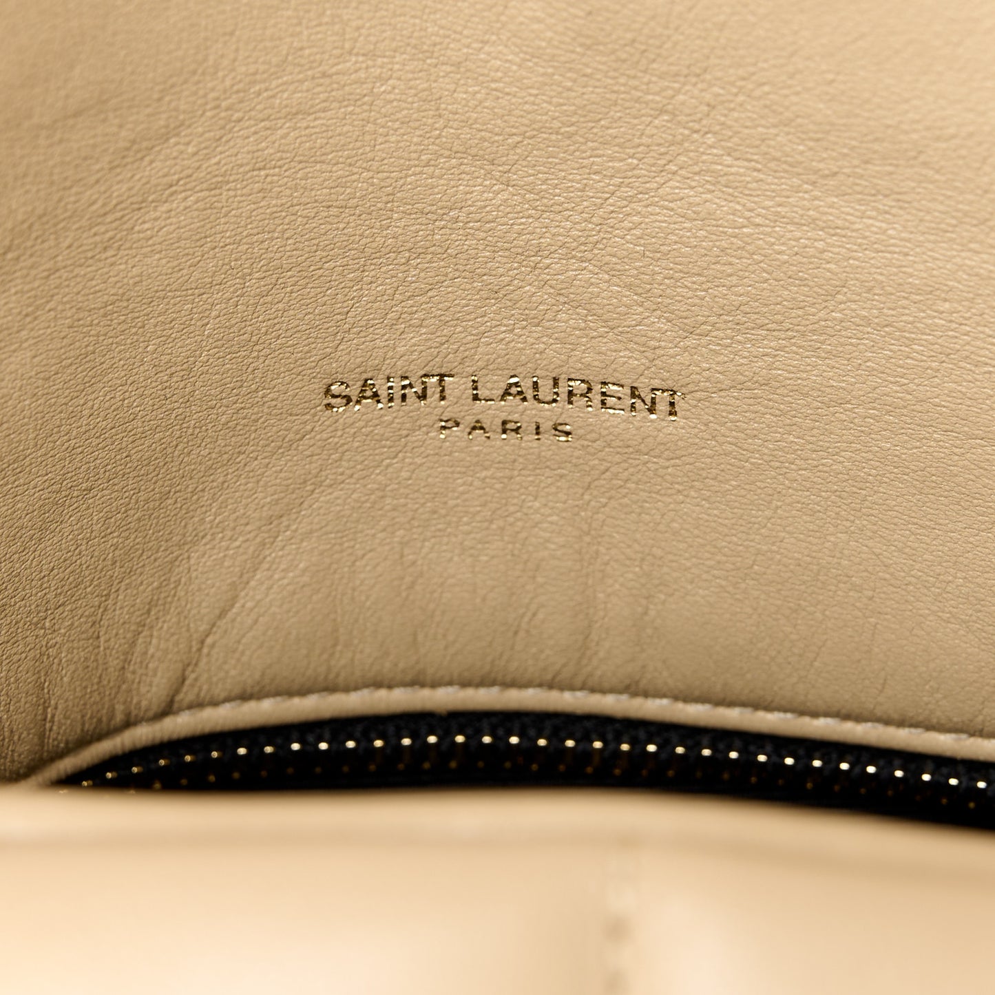 Lambskin Quilted Medium Loulou Puffer Monogram Chain Satchel Dark Beige