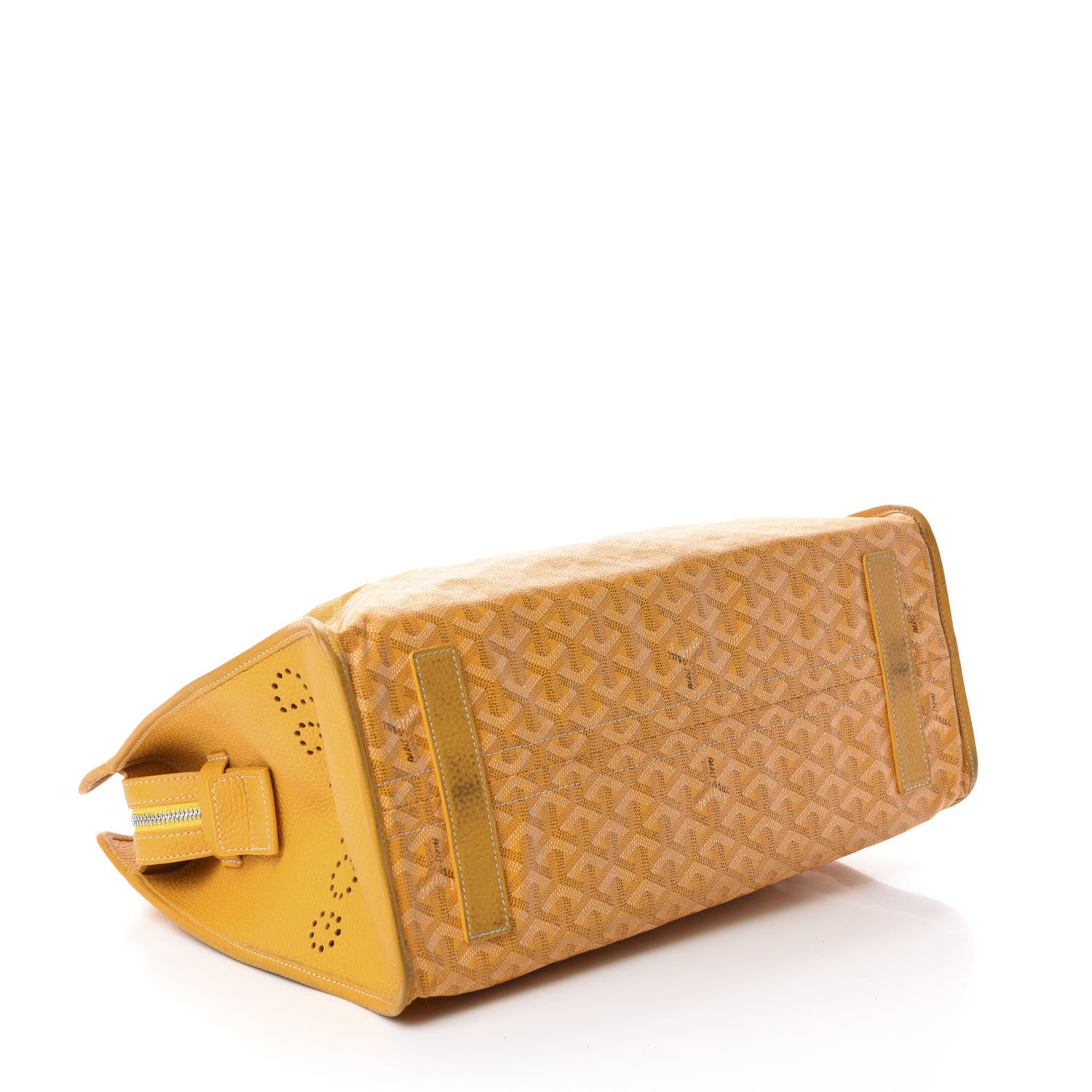 Goyard Goyardine Sac Hardy Pet Carrier PM Yellow 4 of 14