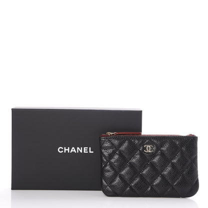 Chanel Caviar Quilted Small Cosmetic Case Black 8 of 8
