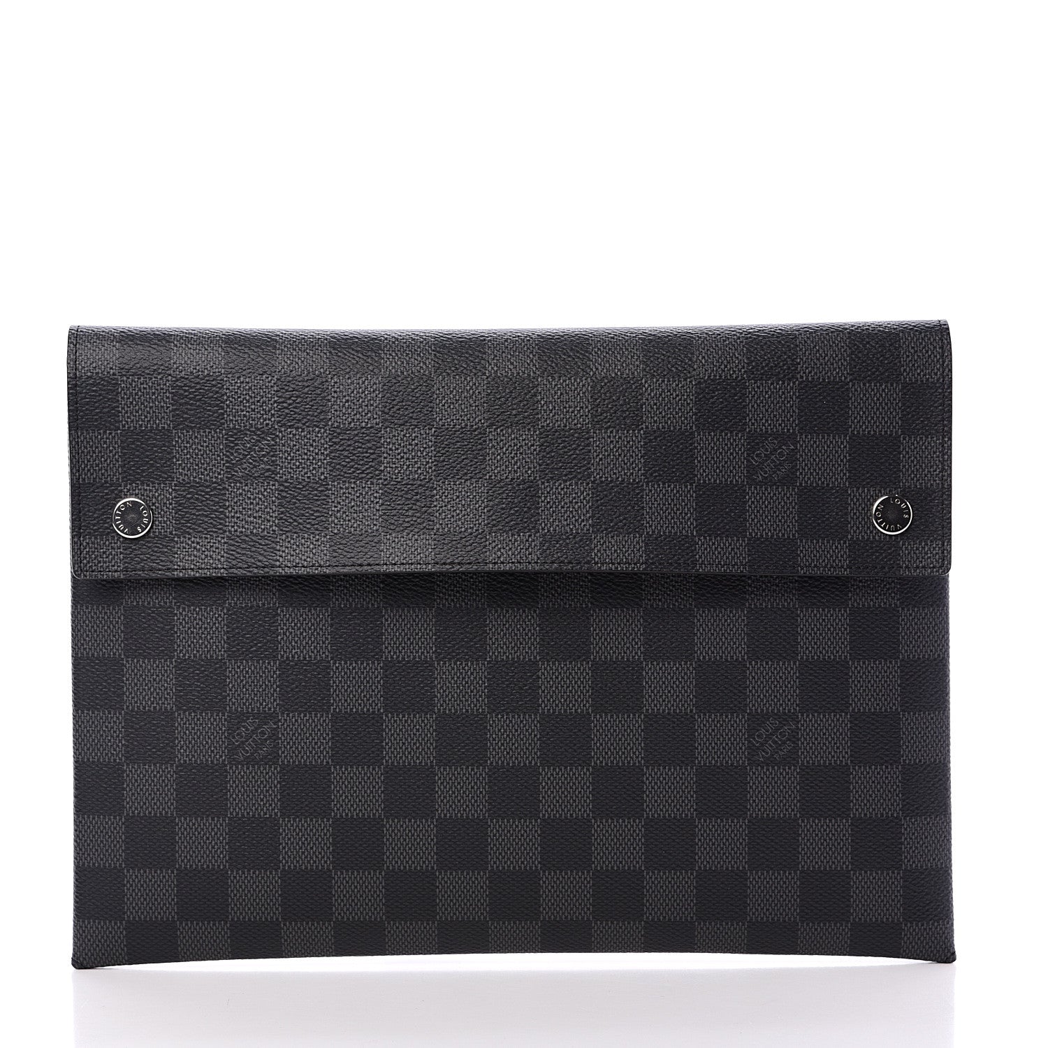 Louis Vuitton Damier Graphite Alpha Triple Pochette 2 of 11
