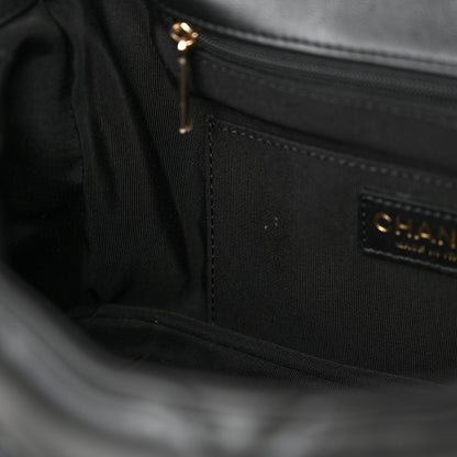 Chanel Calfskin Quilted Large Bubbly Flap Black 11 of 13
