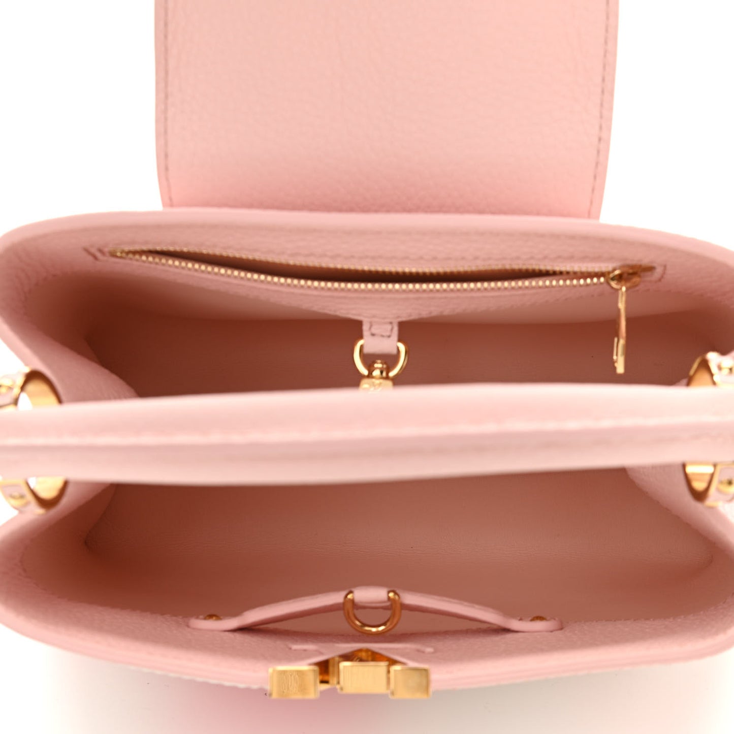 Taurillon Monogram Flower Capucines BB Pink Creme