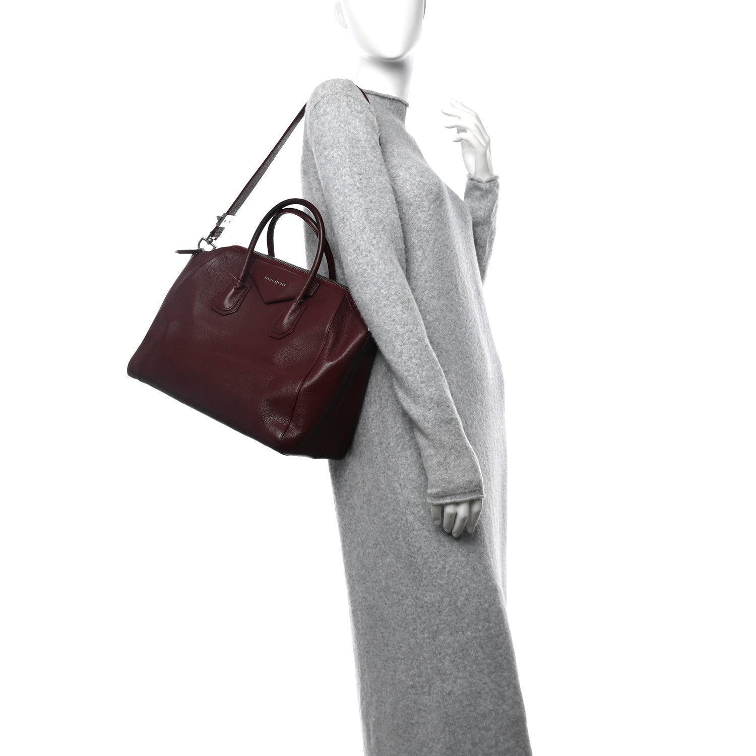 Givenchy Sugar Goatskin Medium Antigona Oxblood 2 of 18