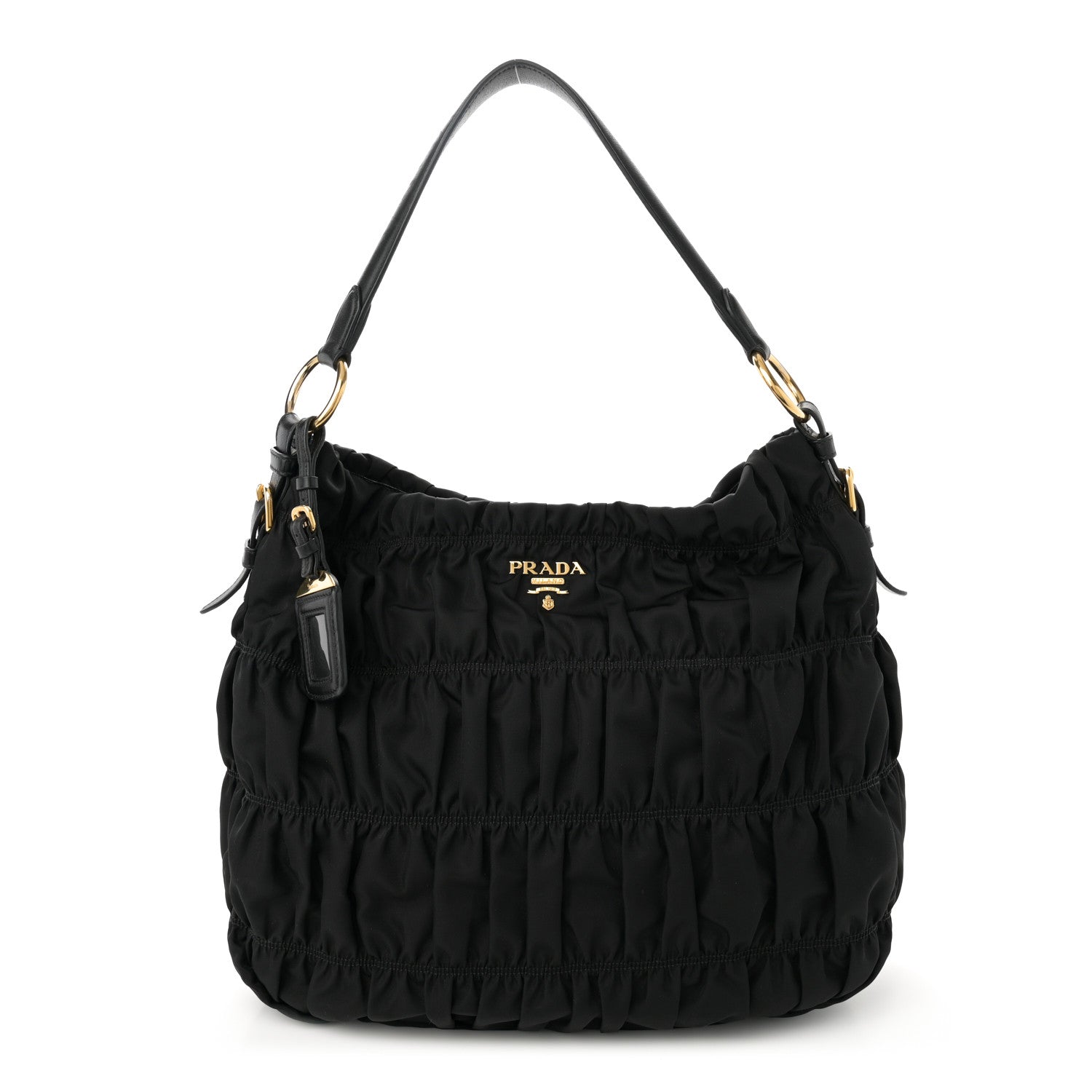 Prada Tessuto Nylon Gaufre Tote Black 1 of 13