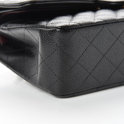 Chanel Caviar Quilted Medium Double Flap Black 9 of 11