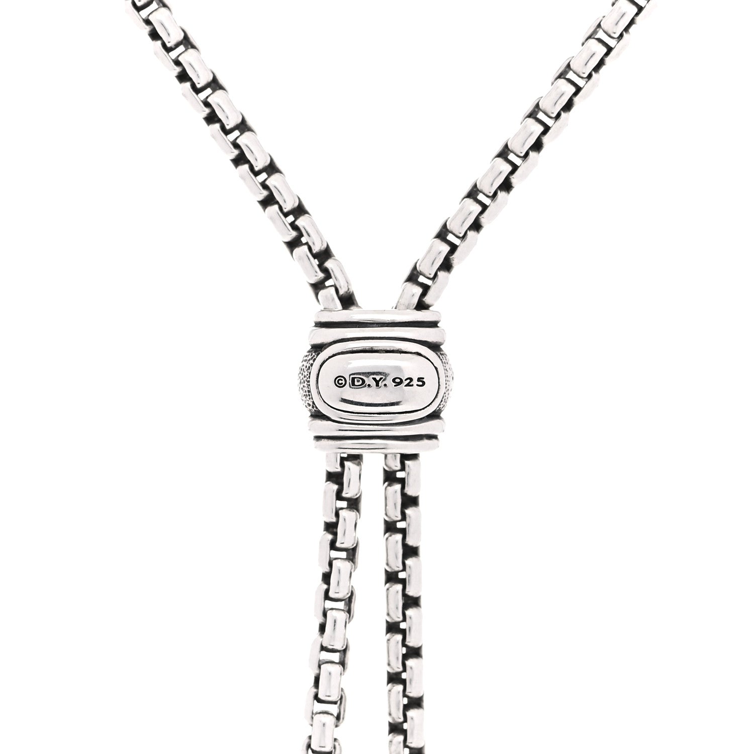 David Yurman Sterling Silver Diamond Renaissance Tassel Necklace 4 of 4