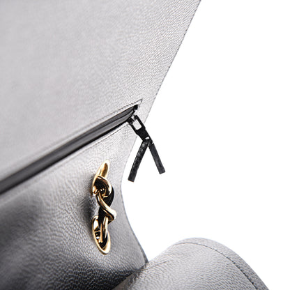 Chanel Caviar Quilted Jumbo Double Flap Black 7 of 11