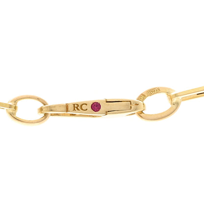 Roberto Coin 18K Yellow Gold Diamond Venetian Princess Heart Medallion Charm Necklace 5 of 5