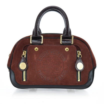 Louis Vuitton Havane Stamped Trunk Bowler PM 1 of 9