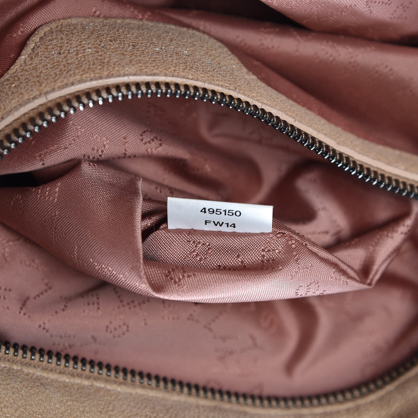 Shaggy Deer Small Falabella Tote Beige