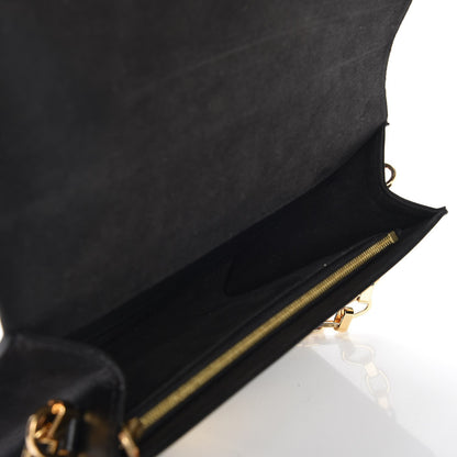 Louis Vuitton Calfskin Chain Louise GM Black 5 of 6