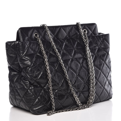 Chanel Aged Calfskin Reissue 2.55 Tote Black 2 of 13