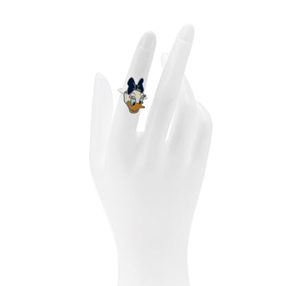 Gucci X Disney Sterling Silver Enamel Daisy Duck Ring 50 5.25 2 of 6