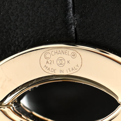 Chanel Calfskin CC Belt 85 34 Black 3 of 5