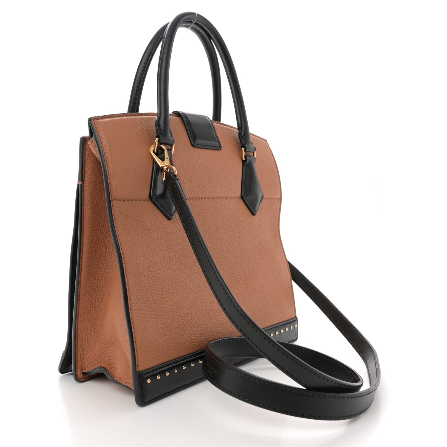 Louis Vuitton Taurillon Cour Marly PM Beige Black 3 of 15