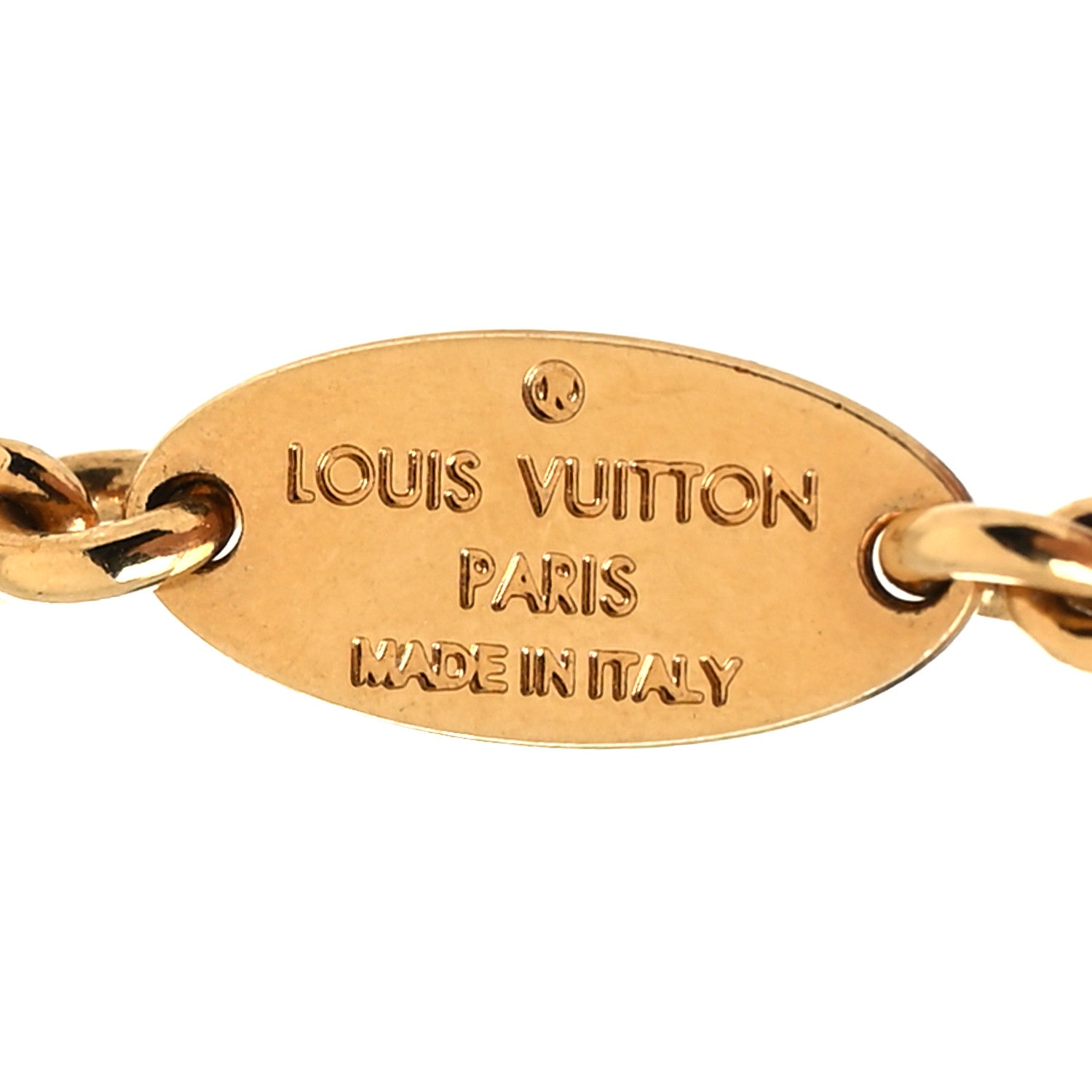 Louis Vuitton Nanogram Speedy Necklace Gold 5 of 7