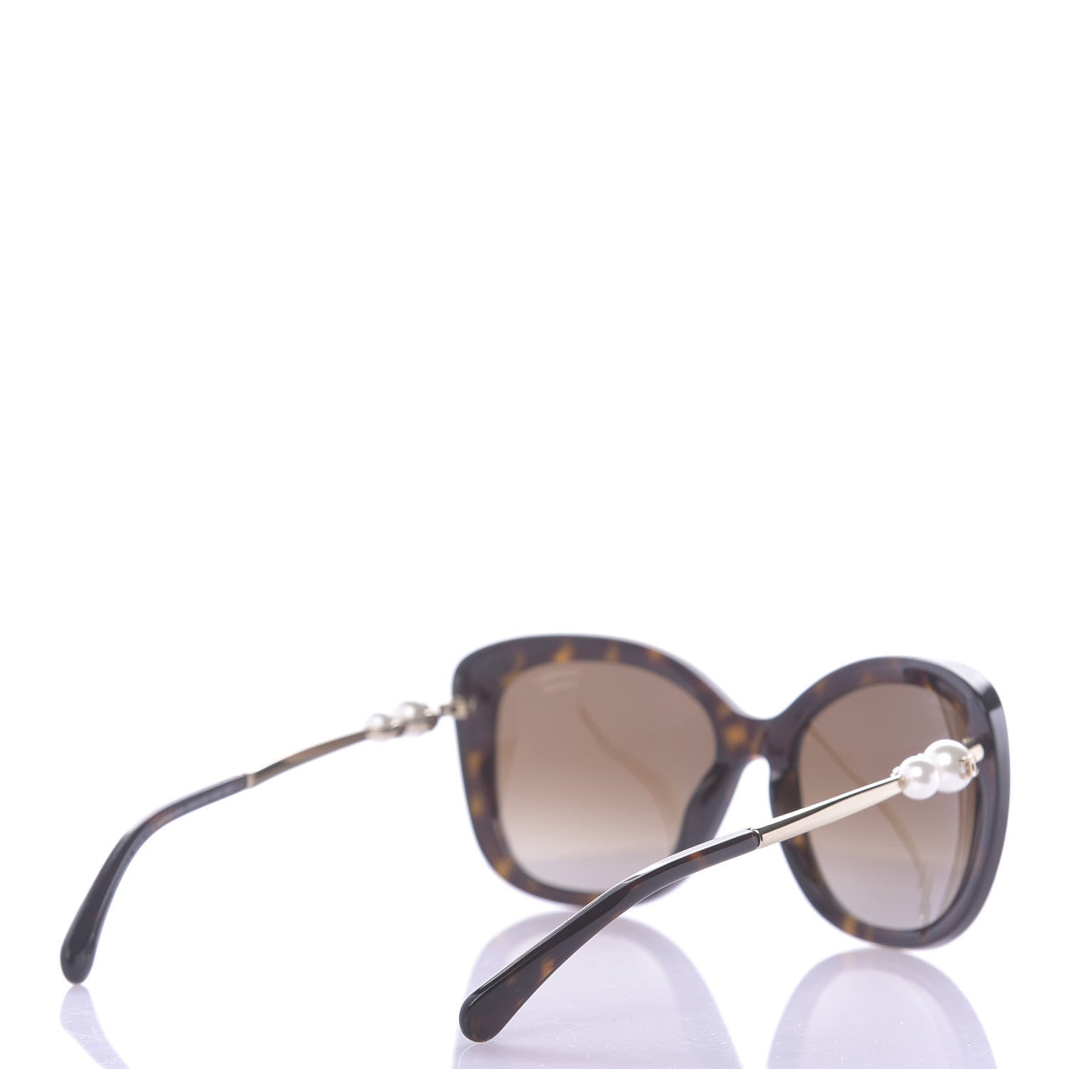 Chanel Square Winter Polarized Pearl Sunglasses 5339-H Tortoise 4 of 7