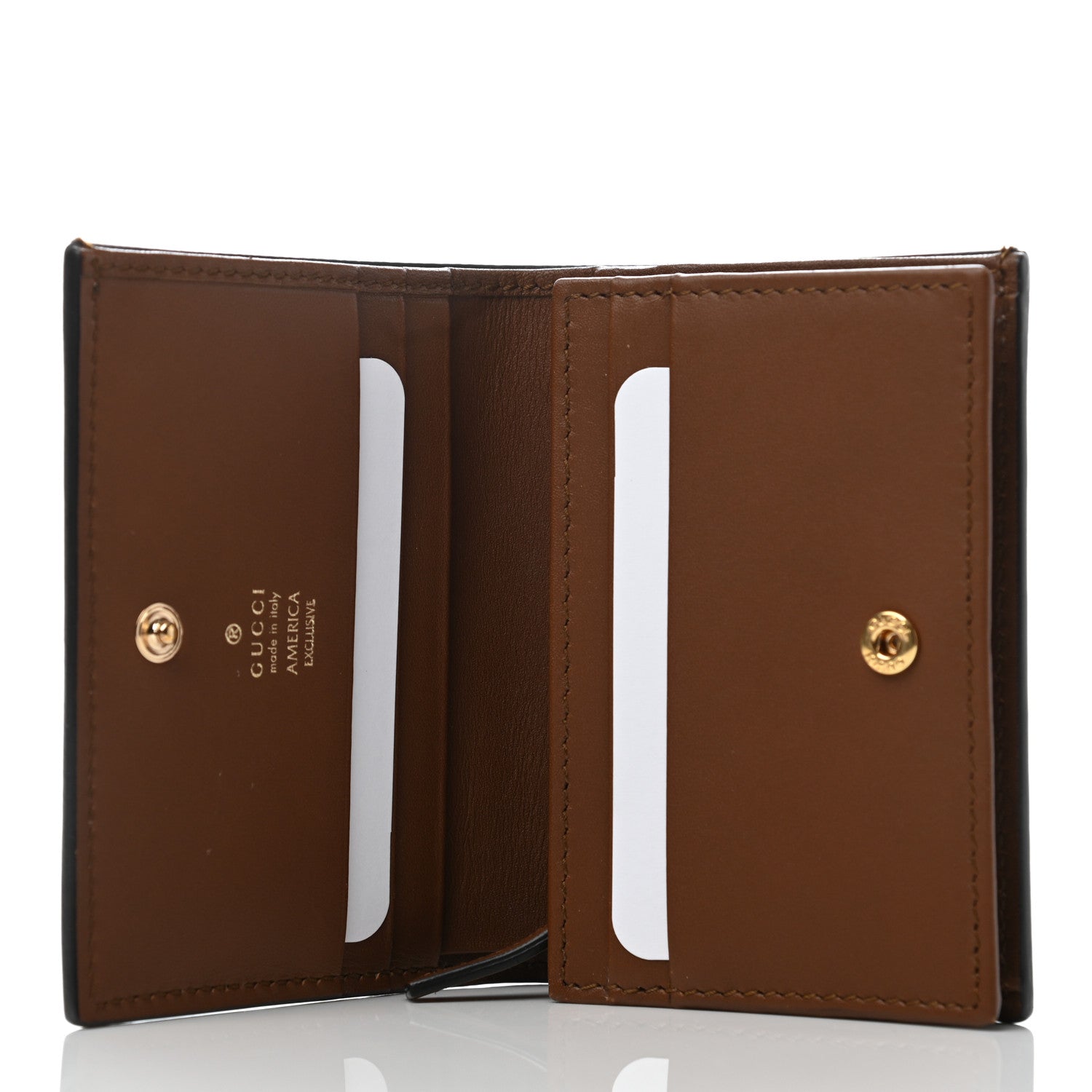 Gucci GG Supreme Monogram Rose Embroidered Print Card Case 5 of 7