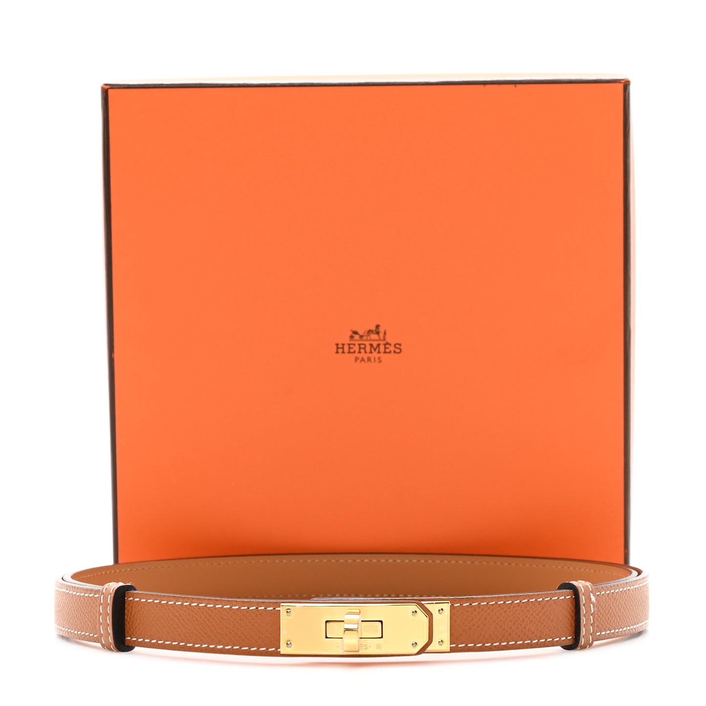 Epsom Kelly Belt Gold