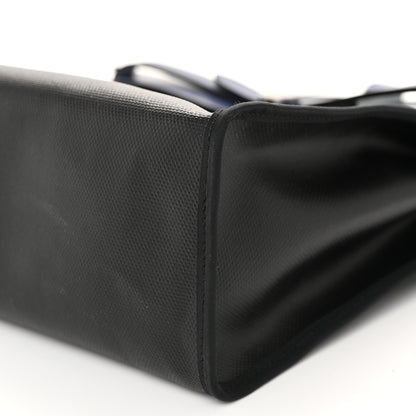 Hermes Toile H Berline Vache Hunter Herbag Zip PM 31 Bleu Encre Black 11 of 12